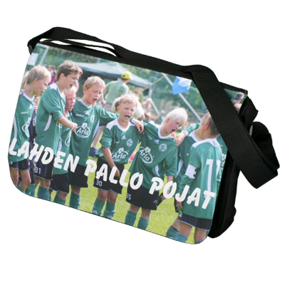 Olkalaukku iso, 34 x 22 x 8 cm, musta - Laukut, lompakot sublimaatiopainatukseen - 26234 - 1