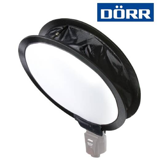 Pyöreä kokoontaitettava softbox Ø 32cm käsisalamalle - Käsisalamat, diffuussorit ja tarvikkeet - 34234 - 1