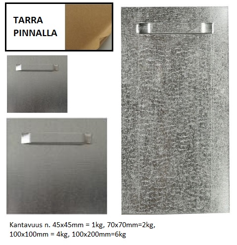 RIPUSTUSLEVYT TARRAPINNALLA - Pohjustuslevyt, ripustus, teipit, spray - 35034 - 1