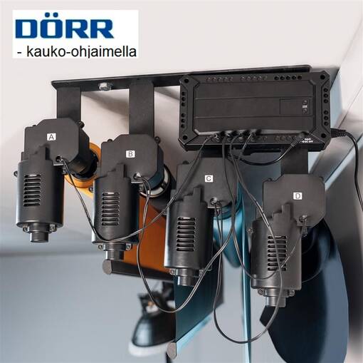 Rullateline B-4WE 2.4G moottoroitu 4-rullalle - toim. 7 arkipäivää (373655) - Taustatelineet kattokiskot ja tarvikkeet - 38284 - 1