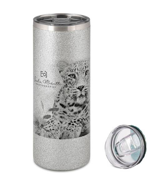 Teräs smoothie termosmuki 570 ml - hopea glitter (tarjous me 3) - Mukit, astiat sublimaatiopainatukseen - 39814 - 1