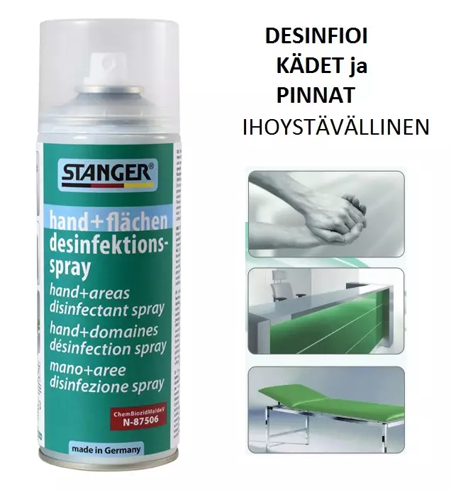 Desifiointi Spray 400ml - kädet ja pinnat (80%) - Myymälään, pakkaustarv ja pahvilaatikot - 38854 - 1