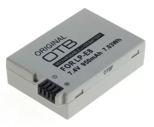 Akku Canon LP-E8 yhteensopiva (950mAh) - Kamera- ja videoakut - 36964 - 1