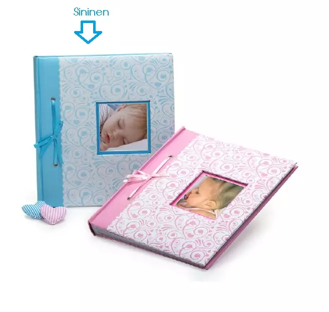 Bambino kuva-aukolla/applikaatio SININEN 29x32cm-60s - Vauva-albumit ja lapsialbumit - 42644 - 1