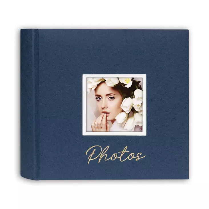 DANTE sininen Photos albumi 24x24 cm, 40 sivua lahjakotelossa - Klassiset valokuva-albumit - 42024 - 1