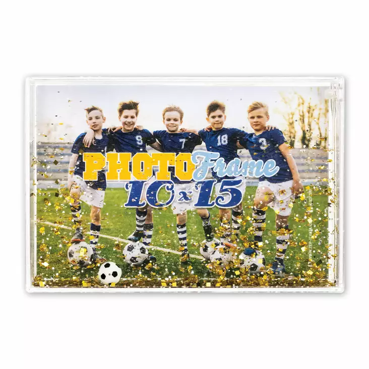 Jalkapallo kuplakehys 10x15 cm - BLACK FRIDAY  - 42174 - 1