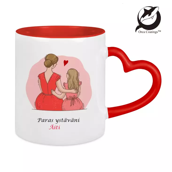 Kaksivärinen Love- punainen sydänkahva ja sisus - Uusia painotuotteita - 41904 - 1