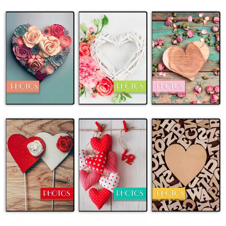 Minialbumi Sydän Cuore 40 kuv. 10x15 (36) - Valokuva-albumit taskuilla 12-100 kuvaa - 42604 - 1