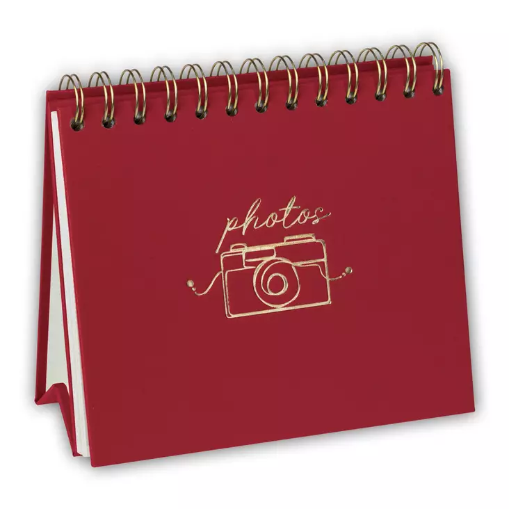 Oliver punainen tarra-albumi / kehys 13x18 ,40 kuvalle - Spiraali- ja tarra-albumit valokuville - 42434 - 1