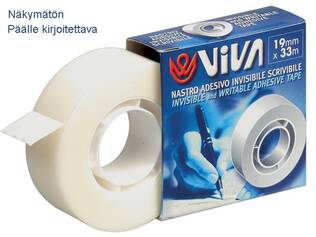 Näkymätön teippi 19mm x 33m - Myymälään, pakkaustarv ja pahvilaatikot - 39055 - 1