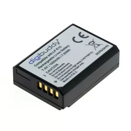 Akku Canon LP-E10 yhteensopiva tehokas 1020mAh litiumakku - Kamera- ja videoakut - 38725 - 2
