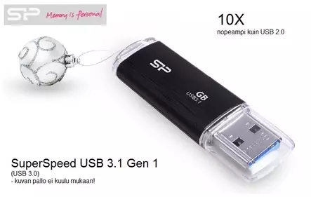 SiliconPower USB 3.2 64GB Blaze B02 - USB-muistit - 37695 - 2