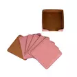 Laser - Lasinalunensetti 10x10 pink keinonahka - Laserkaiverrukseen tuotteet - 42205 - 2