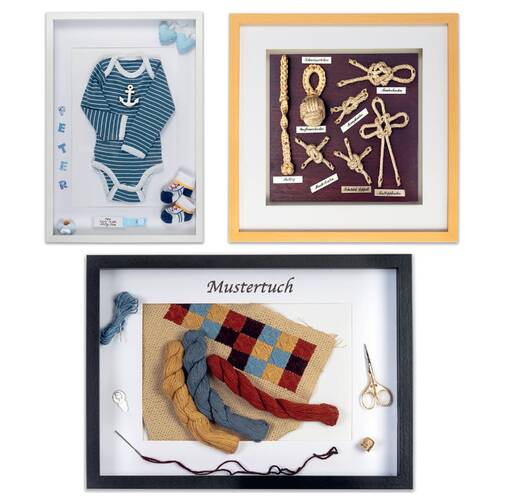 3D XXL tilakehys 40 x 60 valkoinen - Tilakehykset - 38515 - 1