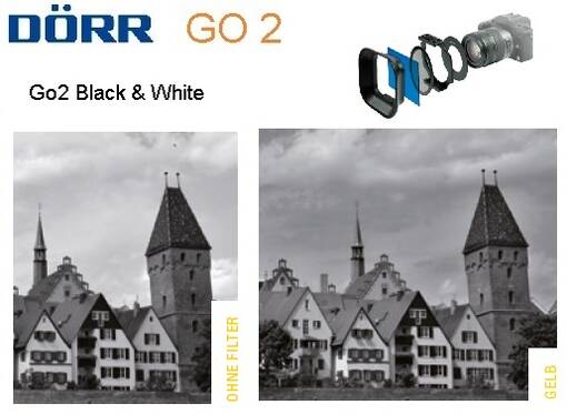 DÖRR Go2 Musta&Valko suodin keltainen -yellow - Käsisalamat, diffuussorit ja tarvikkeet - 36445 - 1