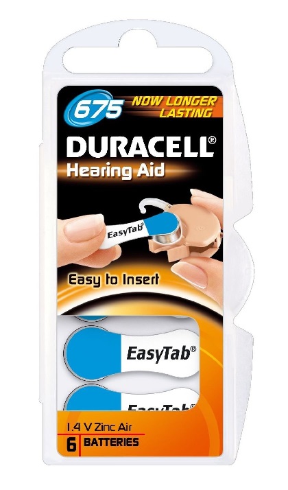 Duracell DA 675 /V675A kuuloparisto (hinta 6 kpl) - Paristot ja nappiparistot - 25265 - 1