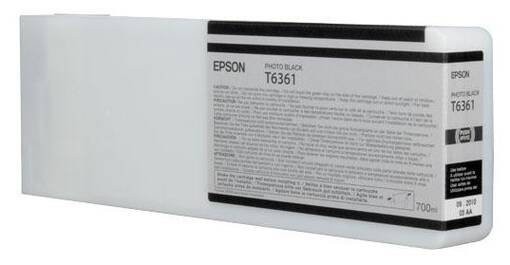 EPSON T6361 Photo Black 700ml 7890/7900/9900 - Mustesuihkutulostimiin värit - 35005 - 1