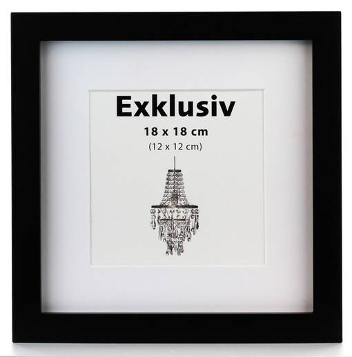 Exklusiv mustat neliö puukehykset - Litteät ja pyöristetyt kehykset - 38875 - 1