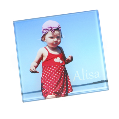 Lasinalunen lasinen, 100x100mm - tilaustuote (ME 4 kpl) - Sisustustuotteet sublimaatiopainatukseen - 26125 - 1