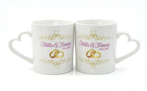 Love - mukipari (2 mukia, voi myydä yksittäin) - Mukit, astiat sublimaatiopainatukseen - 36015 - 1