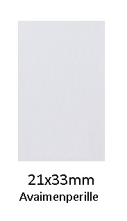 Metallilevy avaimenperille, valkoinen (su3110/su3111) - Avaimenperät, magneetit, merkit - 26195 - 1