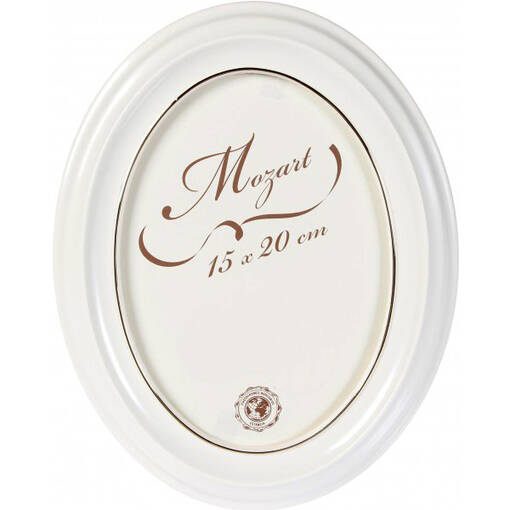 Ovaalikehys valkoinen 9x12 - Soikeat ovaalit valokuvakehykset - 27385 - 1