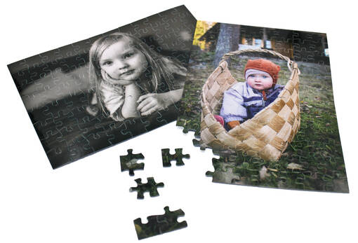 Palapeli 19x28cm, 96 palaa - Hiirimatot ja palapelit painatukseen - 34665 - 1