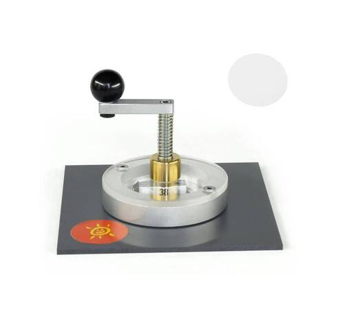 Pyöröleikkuri rintamerkkilaitteelle, 38mm metallinen - Rintamerkkilaitteet ja tarvikkeet - 40455 - 1