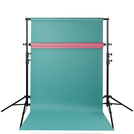 Taustateline mobile tupla teleskoopilla leveys 1,1-3m, max kork 2,7m - Taustatelineet kattokiskot ja tarvikkeet - 41025 - 1