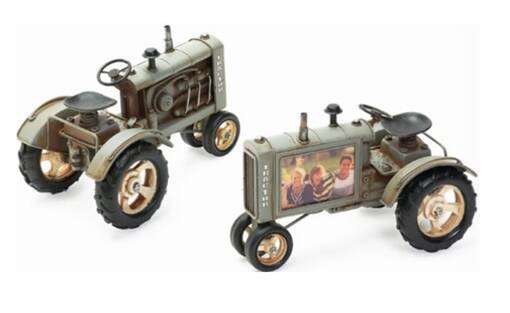 Traktorikehys 26x15x17 harmaa - Peltikyltit ja metallikoristeet kuville - 35145 - 1