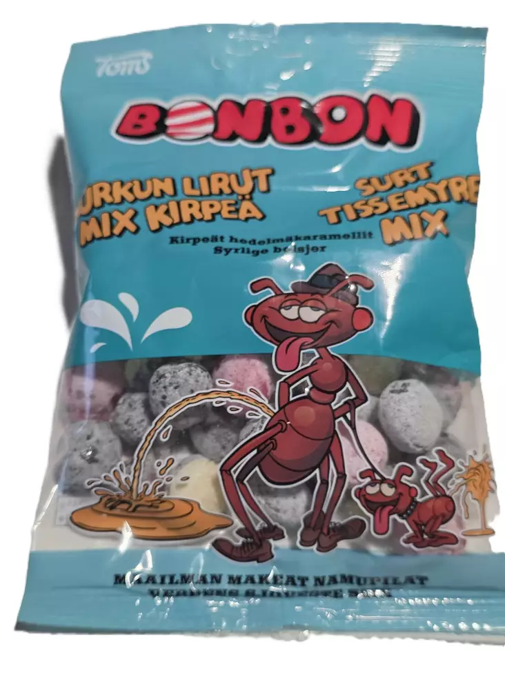 BonBon Murkun Lirut Mix makeispussi - Kirpeä 125 grammaa - Myymälään, pakkaustarv ja pahvilaatikot - 42855 - 1