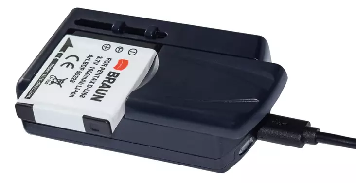 BRAUN USB yleislaturi DS 3.7 -3.6-4.2V - "pokkareille" - Kamera- ja yleislaturit, virtapankit, jo - 42755 - 1