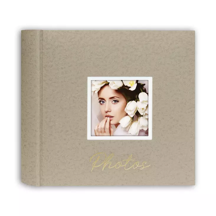DANTE vaalea ruskea Photos albumi 24x24 cm, 40 sivua lahjakotelossa - Klassiset valokuva-albumit - 42025 - 1