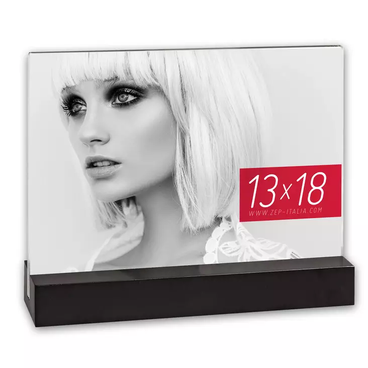 Dresda musta 10x15 VAAKA akryylikehys, 2:lle kuvalle - Myymälään, pakkaustarv ja pahvilaatikot - 41915 - 1