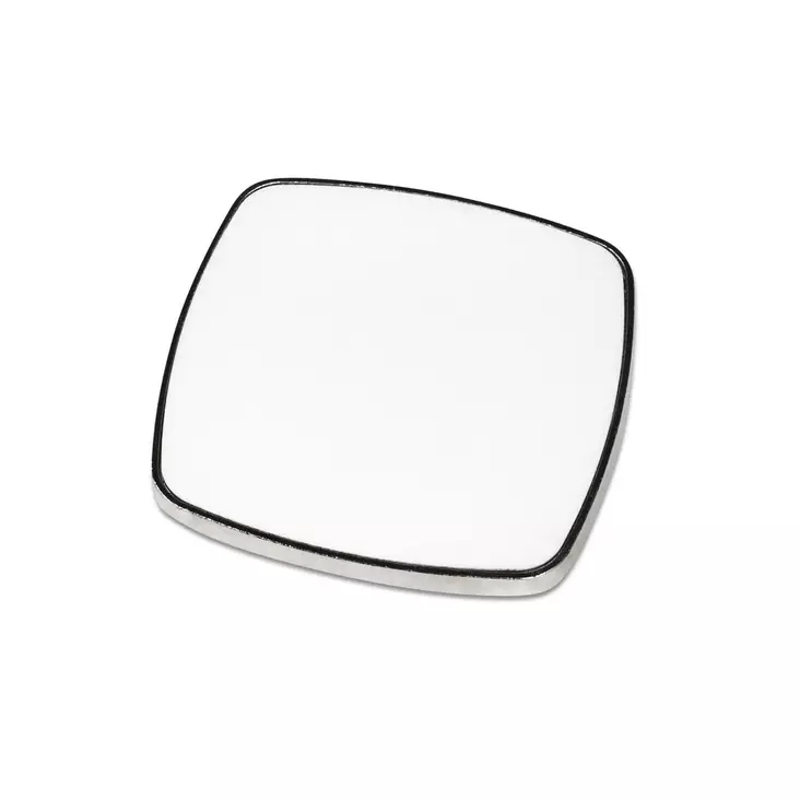Magneetti paksu metalli 60x60mm hopeareuna - valkoinen metalli - Avaimenperät, magneetit, merkit - 42905 - 1