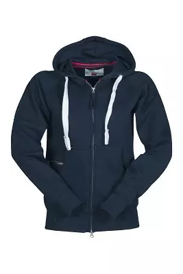 Naisten Dallas Vetoketjuhuppari L t.sininen -erä - Puuvillatekstiilit - 36275 - 1