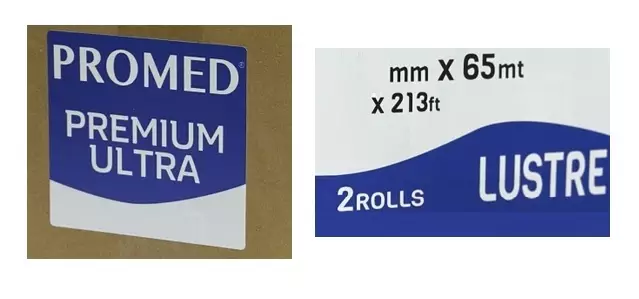 Promed Premium ULTRA Lustre 15,2cm x65m, 245g /rulla /me2 - Dry Minilab värit ja paperit - 40555 - 1