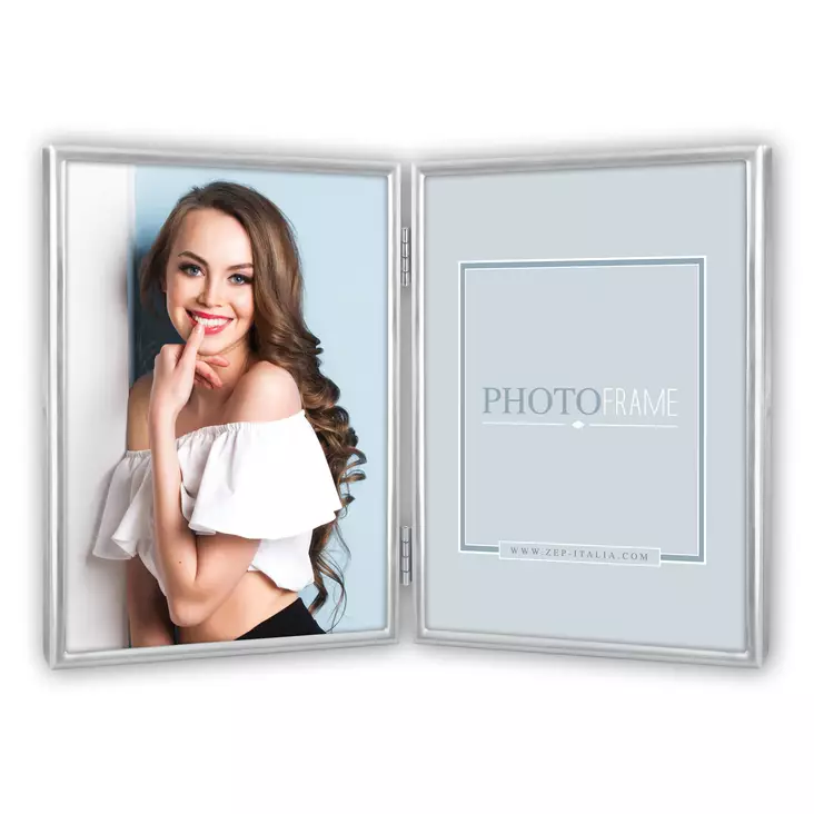 Silvia 2Q 2x 7x10 hopea saranakehys - Metalli- ja ruusukehykset, alumiinikehys - 42175 - 1