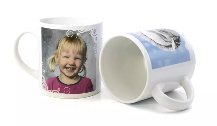 Sublimaatiomuki valkoinen, PIENI (48 kpl /ltk) - Mukit, astiat sublimaatiopainatukseen - 34395 - 1