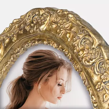 Lotus ovaalikehys 13x18 kultakoristeltu - Soikeat ovaalit valokuvakehykset - 42766 - 2