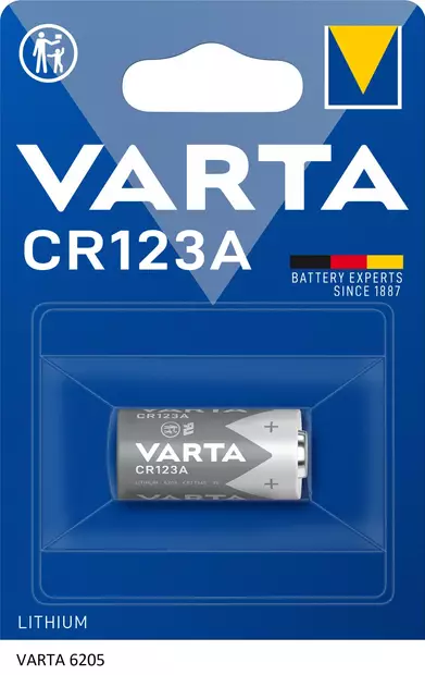 Varta CR123, CR-123A 3V, 6250 (10 kpl/ltk) - Paristot ja nappiparistot - 24616 - 1