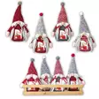 Tonttulajitelma 7kpl 20cm korkea, 3,5x4,5 kuvataskulla - erä - Joulu- ja talviaiheiset tuotteet - 38326 - 1