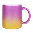 Glitter muki purpura/kulta 98x80mm - Mukit, astiat sublimaatiopainatukseen - 42806 - 1