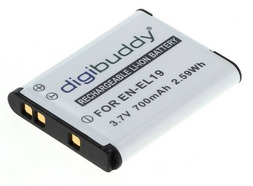 Akku Nikon EN-EL19 / Sony NP-BJ1 (700mAh) yhteensopiva - Kamera- ja videoakut - 36966 - 1