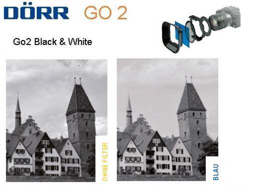 DÖRR Go2 Musta&Valko suodin sininen -blue - Käsisalamat, diffuussorit ja tarvikkeet - 36446 - 1