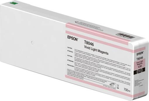 EPSON T8046 VLM Vivid Light Magenta 700ml P7000/P9000 - Mustesuihkutulostimiin värit - 39186 - 1