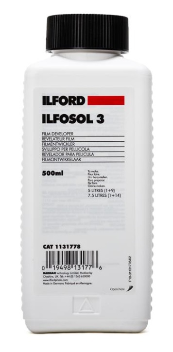 Ilford Ilfosol 3 kehite 500ml - Pimiötarvikkeet - 31656 - 1