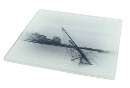 Lasikaakeli, 152x152mm, kuvioitu pinta - tilaustuote - Sisustustuotteet sublimaatiopainatukseen - 26126 - 1