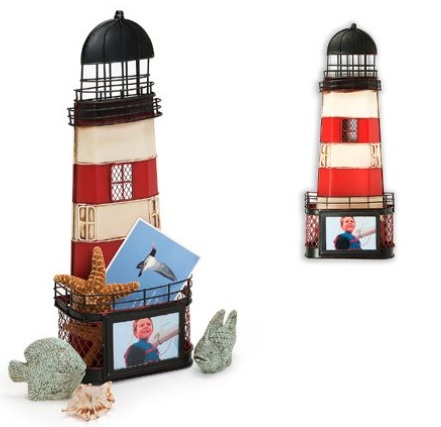 Majakka 55x21x11cm punainen - Peltikyltit ja metallikoristeet kuville - 36626 - 1