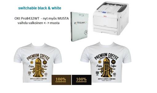 OKI PRO8432WT A3 valkotulostin SETTI - sisältää koulutuksen (suoratoimitus) - Lasertulostimet, värit ja Rip-ohjelmat - 36166 - 1
